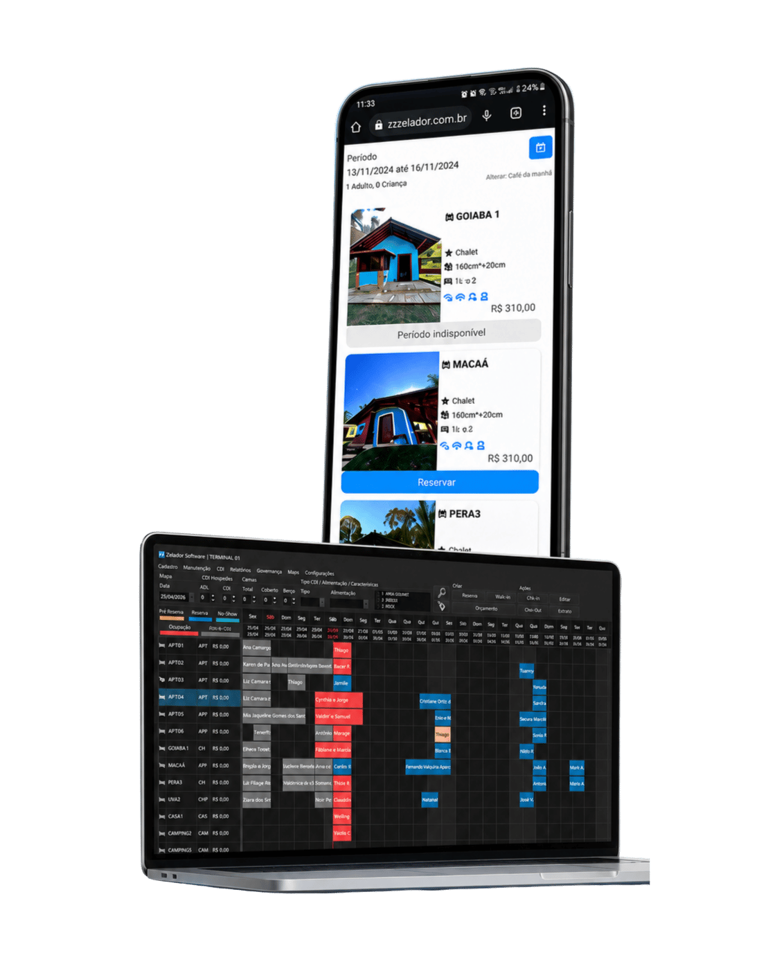 Check-In Online e Motor de Reservas